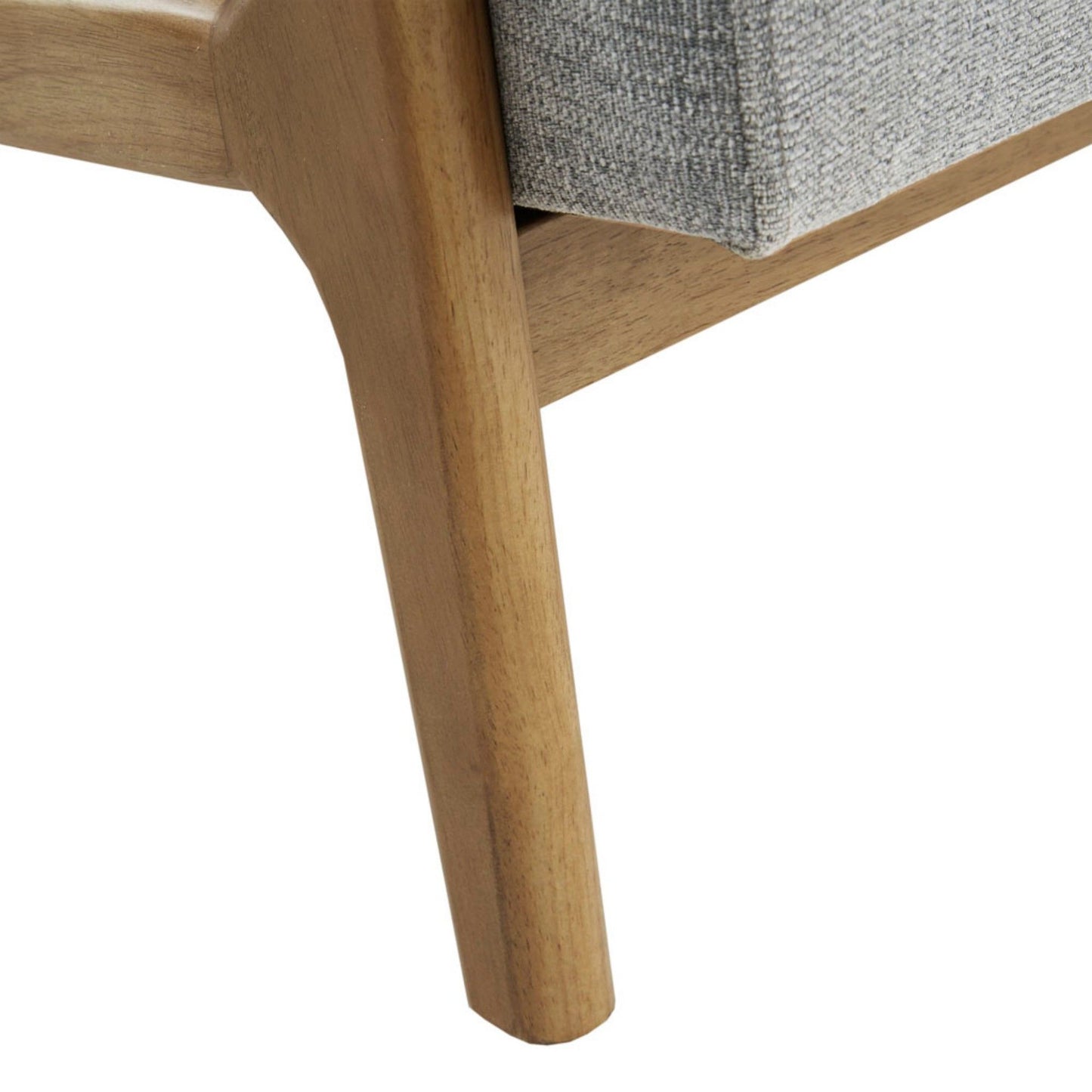 Lounge Chair Mid - Century Style Polyester Upholstered - Gray