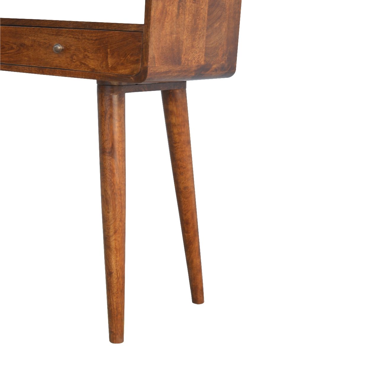 Curved Console Table - Chestnut