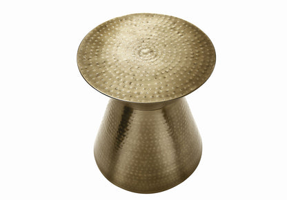 Drum Accent Side Table, Contemporary, Elegant Design - Gold