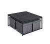 Caitlin - Wood Grain 5 Piece Coffee Table (Set of 5) - Black