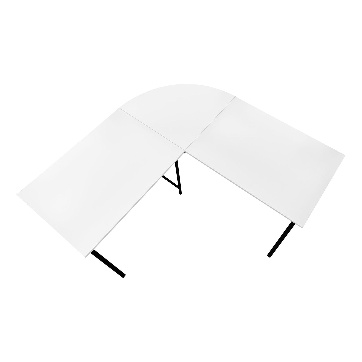 Computer Desk, Home Office, Corner, L Shape, Contemporary & Modern - White