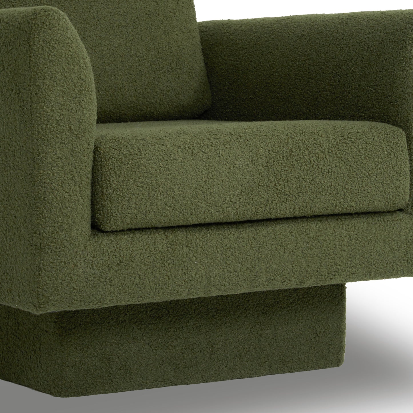 360ÔøΩÔøΩÔøΩÔøΩÔøΩÔøΩÔøΩÔøΩÔøΩÔøΩÔøΩÔøΩÔøΩÔøΩÔøΩ Modern Swivel Accent Chair Round Armchair, Thick Padded Single Lounge Sofa Upholstered Comfy - Green