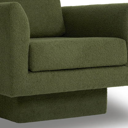 360ÔøΩÔøΩÔøΩÔøΩÔøΩÔøΩÔøΩÔøΩÔøΩÔøΩÔøΩÔøΩÔøΩÔøΩÔøΩ Modern Swivel Accent Chair Round Armchair, Thick Padded Single Lounge Sofa Upholstered Comfy - Green