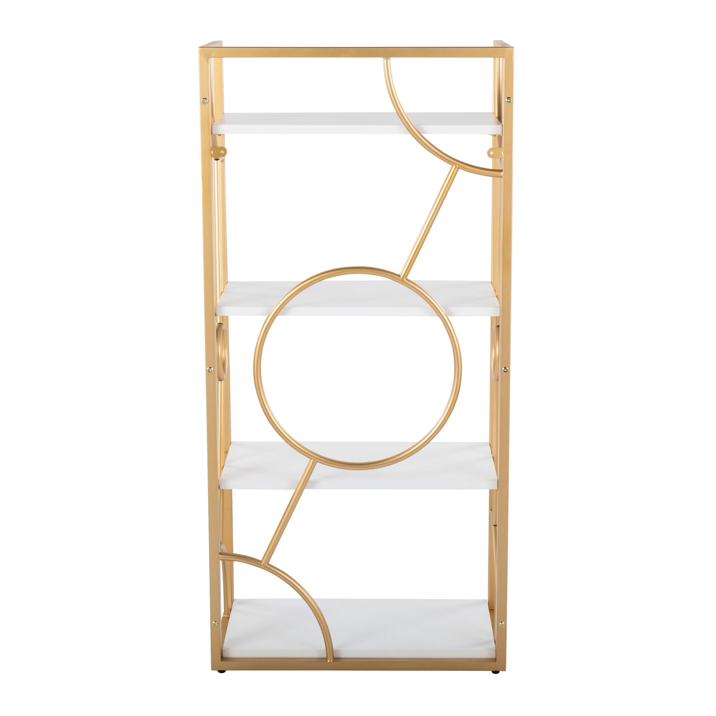 Constellation - Contemporary Bookcase - Gold / White