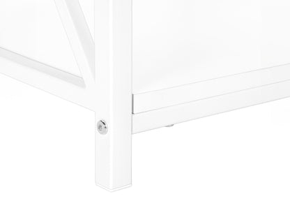 Accent Table, Side Contemporary And Modern - White