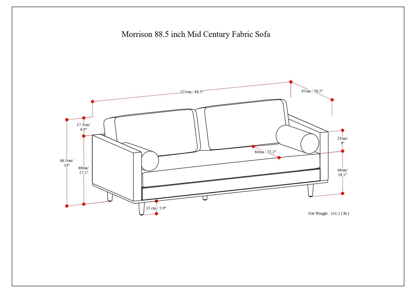 Morrison - Sofa - Mist Gray
