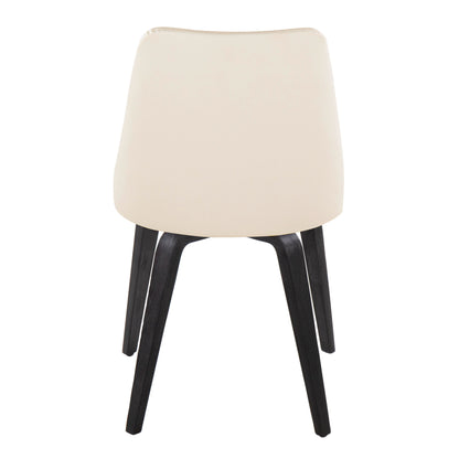 Giovanni - Contemporary / Dining Chair (Set of 2) - Black / Cream