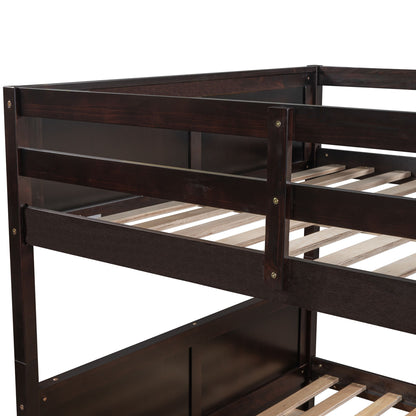 Full Over Full Bunk Bed With Twin Size Trundle - Espresso