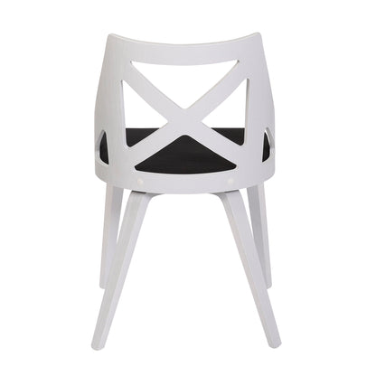 Charlotte - Farmhouse Chair (Set of 2) - White / Charcoal