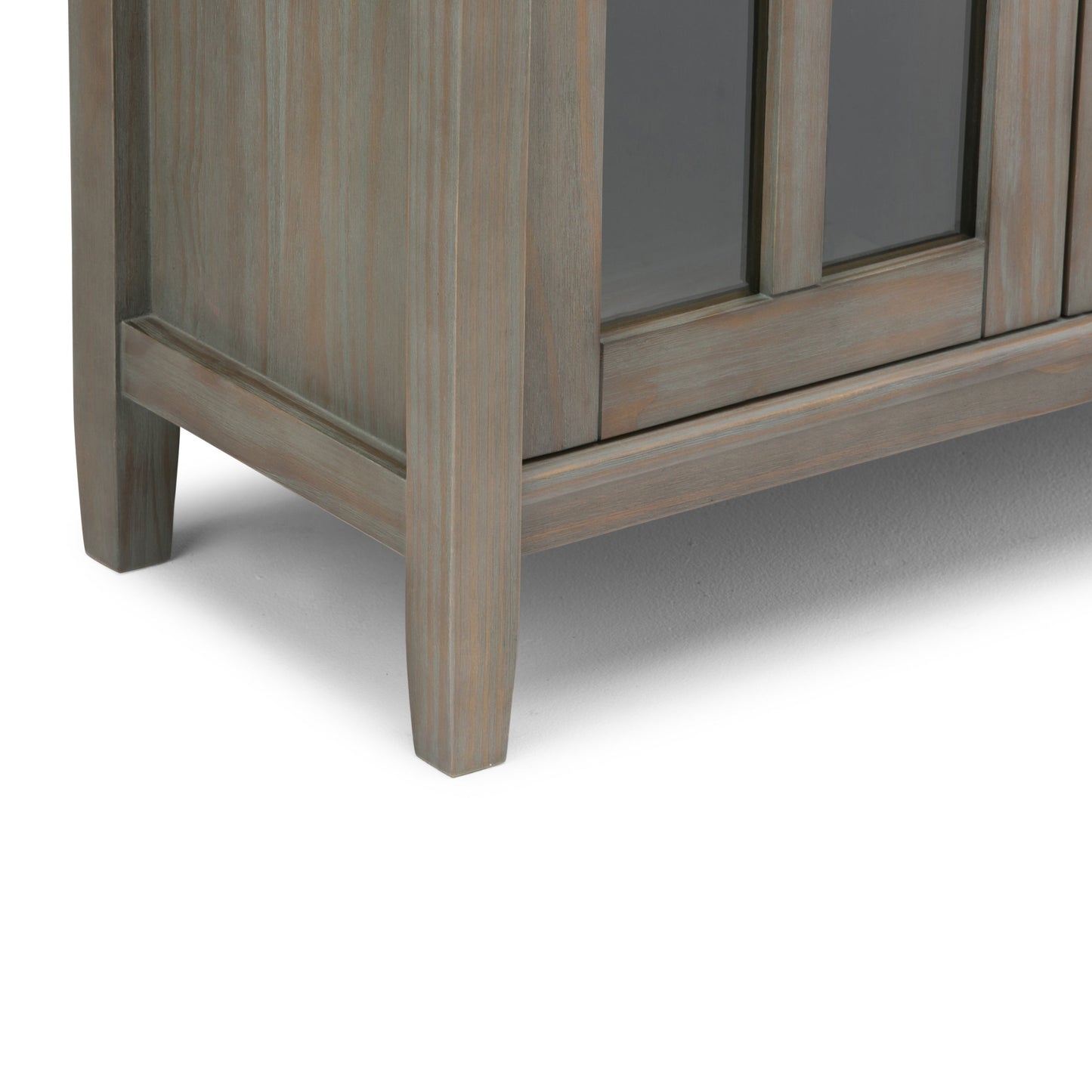 Warm Shaker - Low Storage Cabinet - Distressed Gray