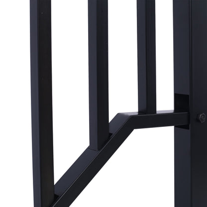 Handrails For Outdoor Steps, Fit 2 Or 3 Steps Outdoor Stair Railing, Picket#2 Wrought Iron Handrail, Flexible Porch Railing, Transitional Handrails For Concrete Steps Or Wooden Stairs - Black
