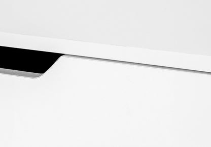 Computer Desk For Home Office, Laptop, Storage Drawers, Versatile Placement - White