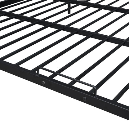 Full Long Over Queen Bunk Bed - Black