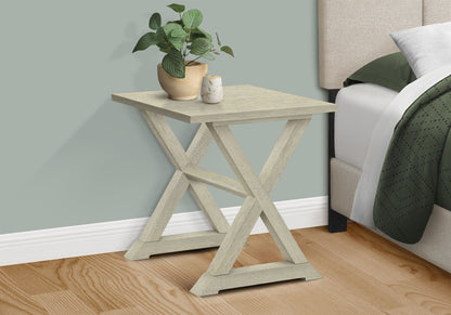 Accent End Table, Square, Transitional - White