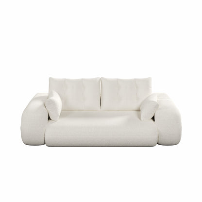 Human Dog Bed, Lazy Sofa Couch, Multifunctional Foldable Sofa Bed, 3 In 1 Teddy Fabric Sleeper Sofa Bed For Living Room Guest Bed, Playroom - Beige