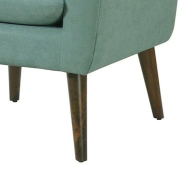 Shelby - Woven Fabric Oversized Armchair - Aquamarine Teal