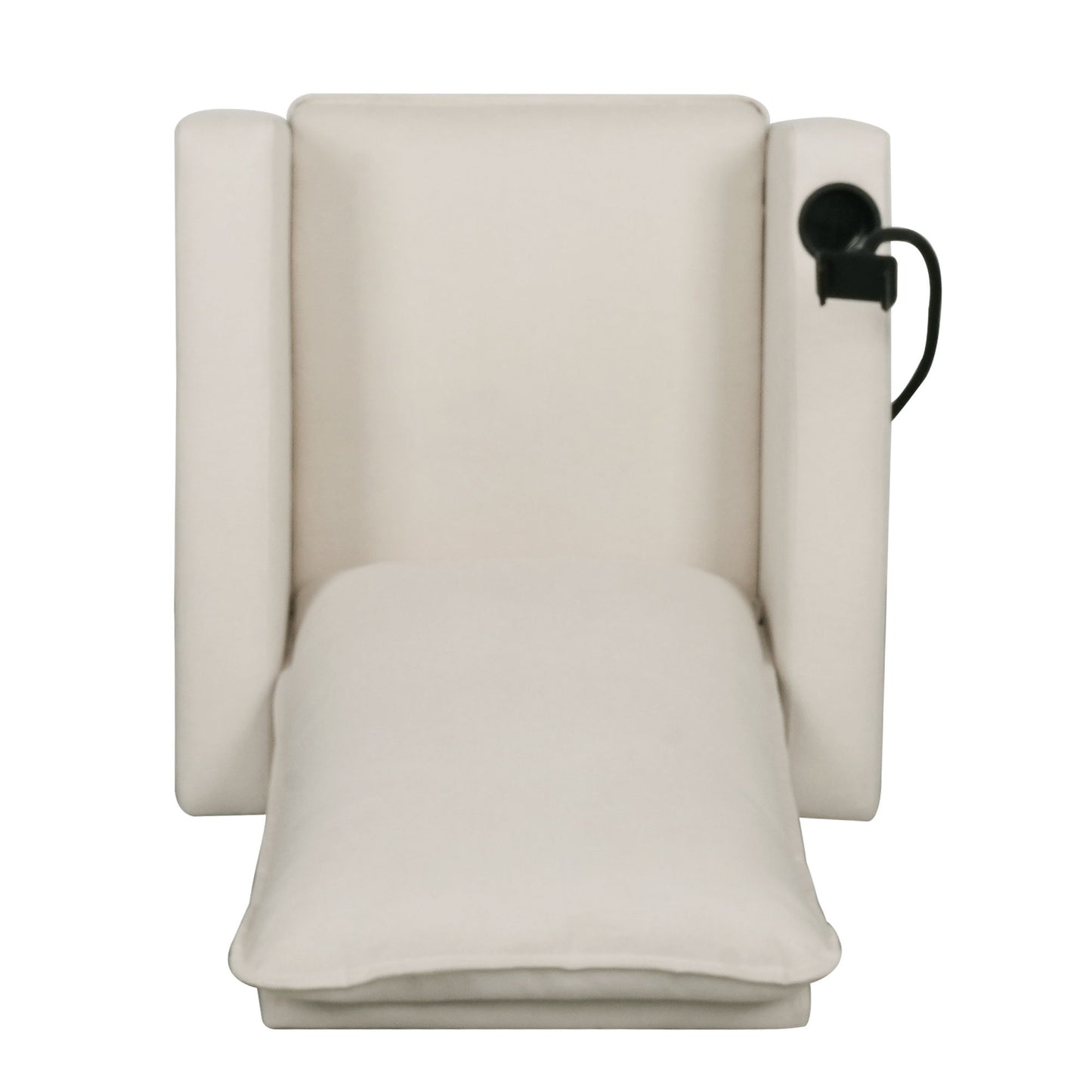 Recliner Chairs For Adults, Adjustable Recliner Sofa With Mobile Phone Holder & Cup Holder, Modern Reclining Chairs Fabric Push Back Recliner Chairs For Living Room, Bedroom - Beige