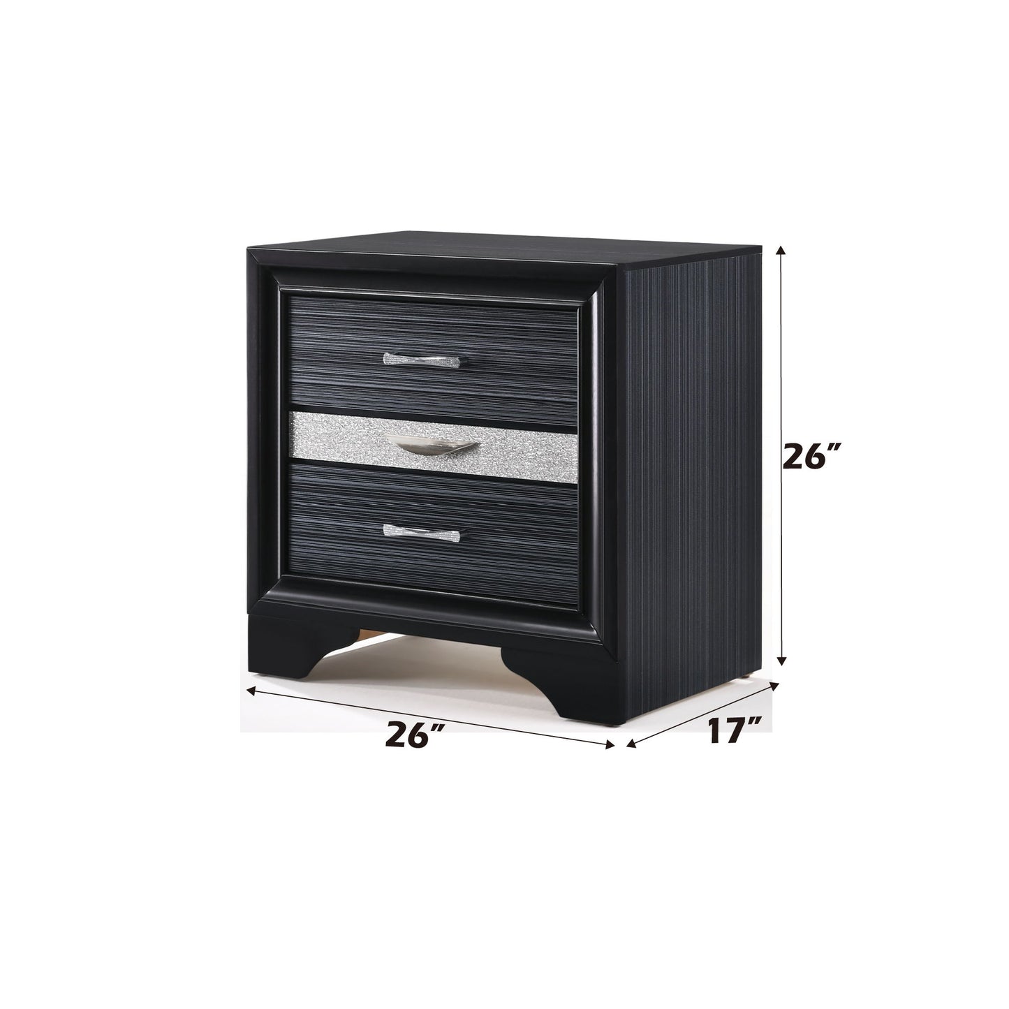 Naima - Nightstand - Black