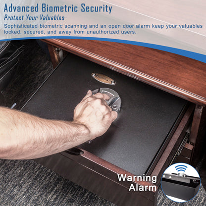 0 23 Cu Ft Top Opening Biometric Security Safe - Black