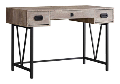 Computer Desk For Home Office, Laptop, Storage Drawers, Transitional - Taupe