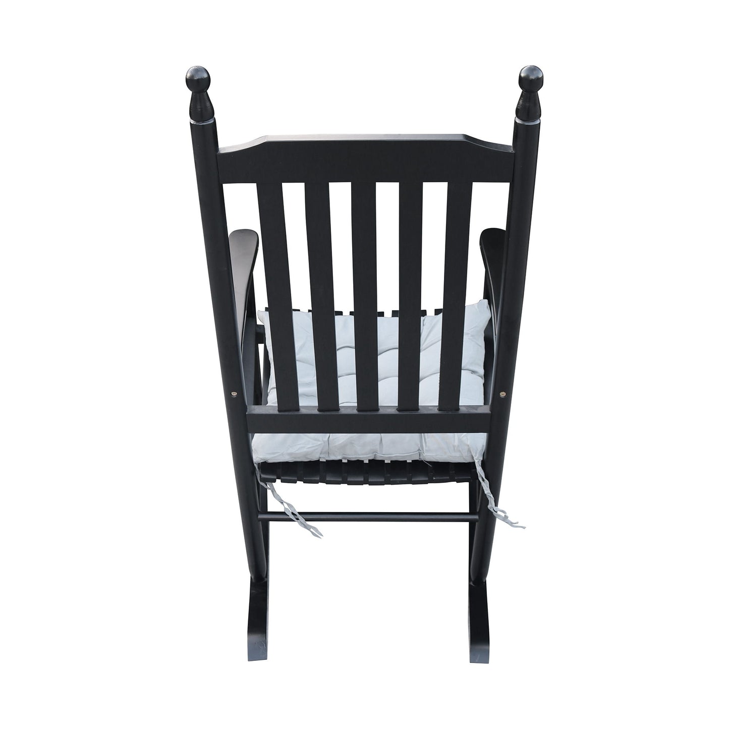 Wooden Porch Rocker Chair, Without Mat - Black