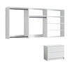 Devi - Wall Mounted Wood Closet System With Modular Versatility And Warm - White