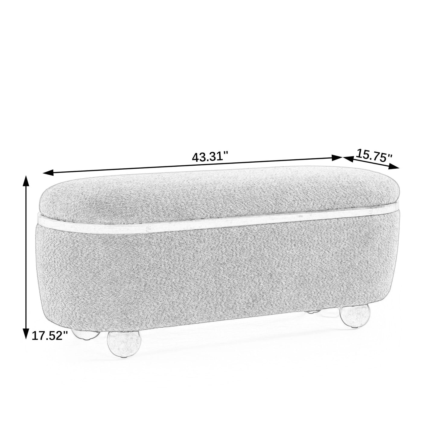 Modern Storage Ottoman Bench Upholstered Seating With Storage - Dark Green