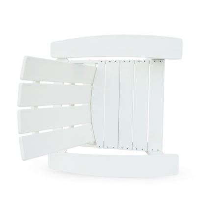 Enigmara - Outdoor High Density Resin Adirondack Chair - White