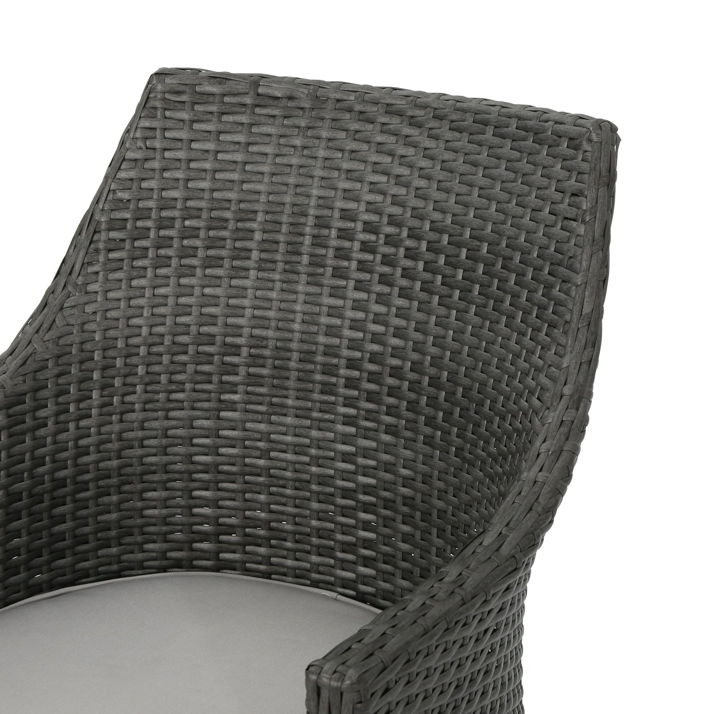 Hillhurst - Outdoor Chair, Comfortable Rattan With Weather Resistant Cushion (Set of 2) - Gray