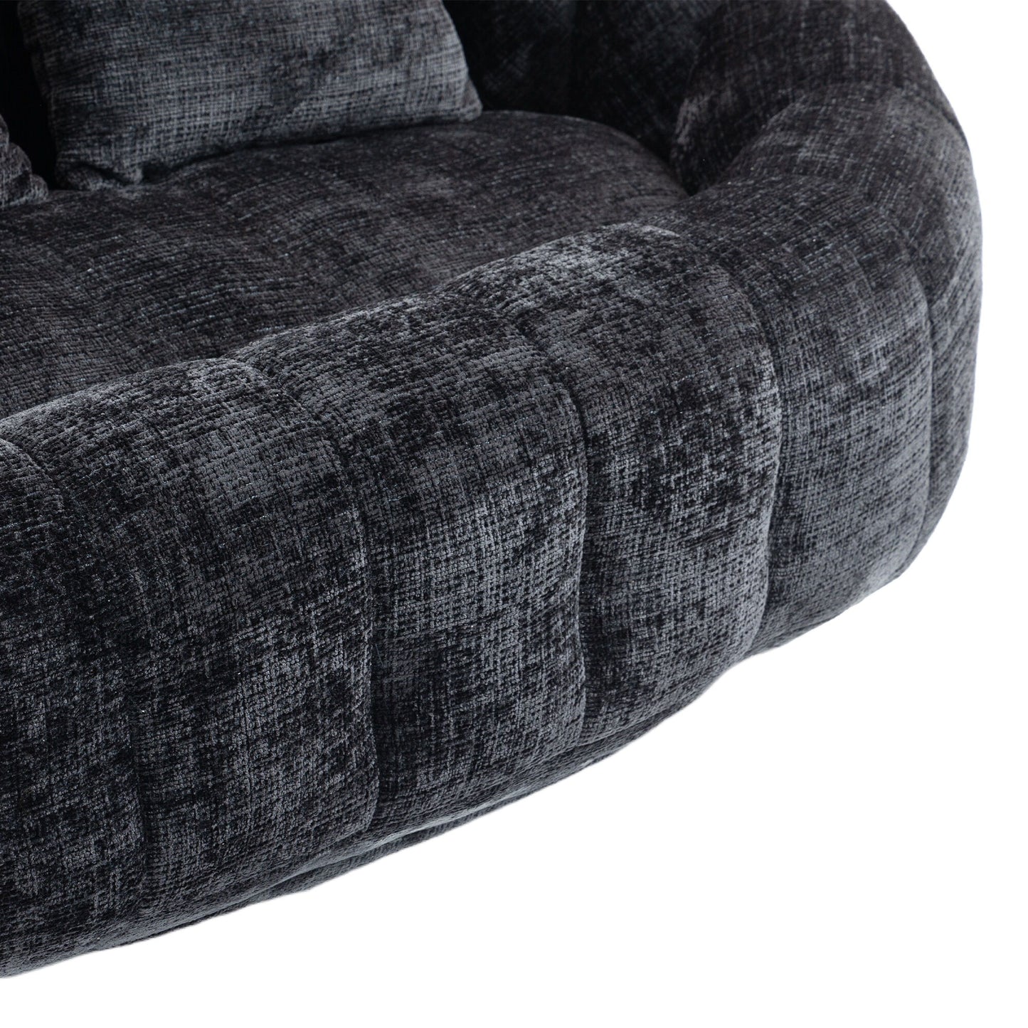 High Back Durable Comfort Bean Bag Sofa Couch For Adults And Kids - Black