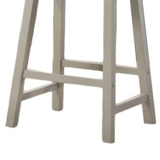Alonzo - 17.5" Backless Ergonomic Counter Height Stool (Set of 2) - Light Gray