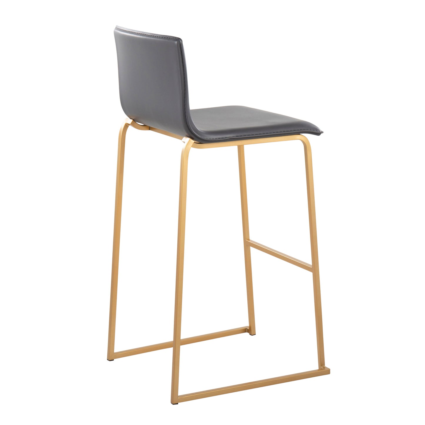Mara - Contemporary Barstool (Set of 2) - Gold / Gray