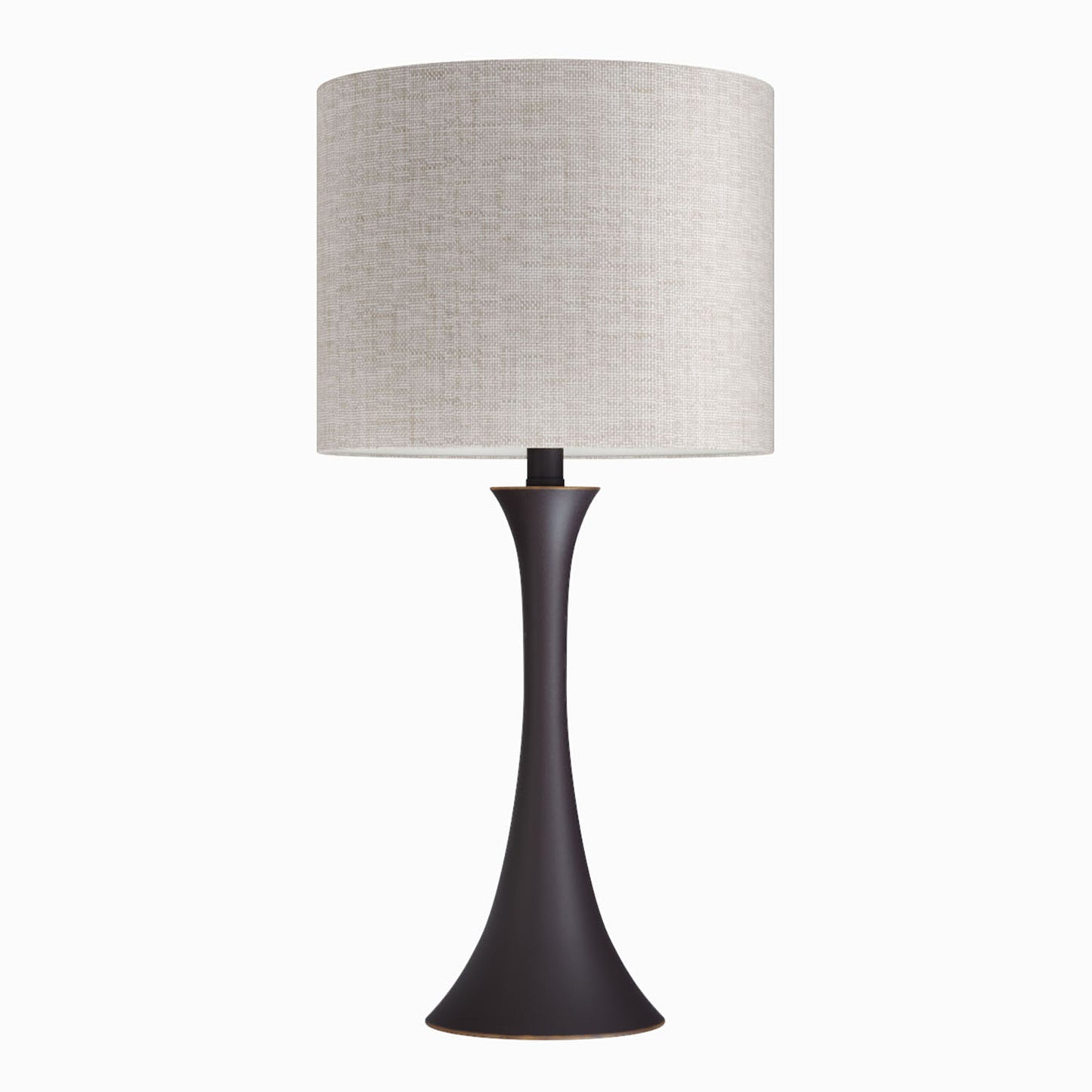 Lenuxe - Contemporary Table Lamp (Set of 2) - Oil Rubbed Bronze / Natural