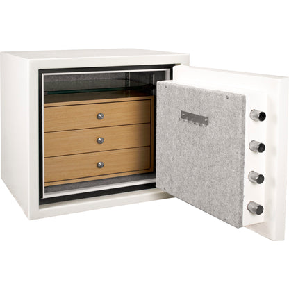 1.91 Cubic Ft Keypad Fireproof Jewelry Safe - White