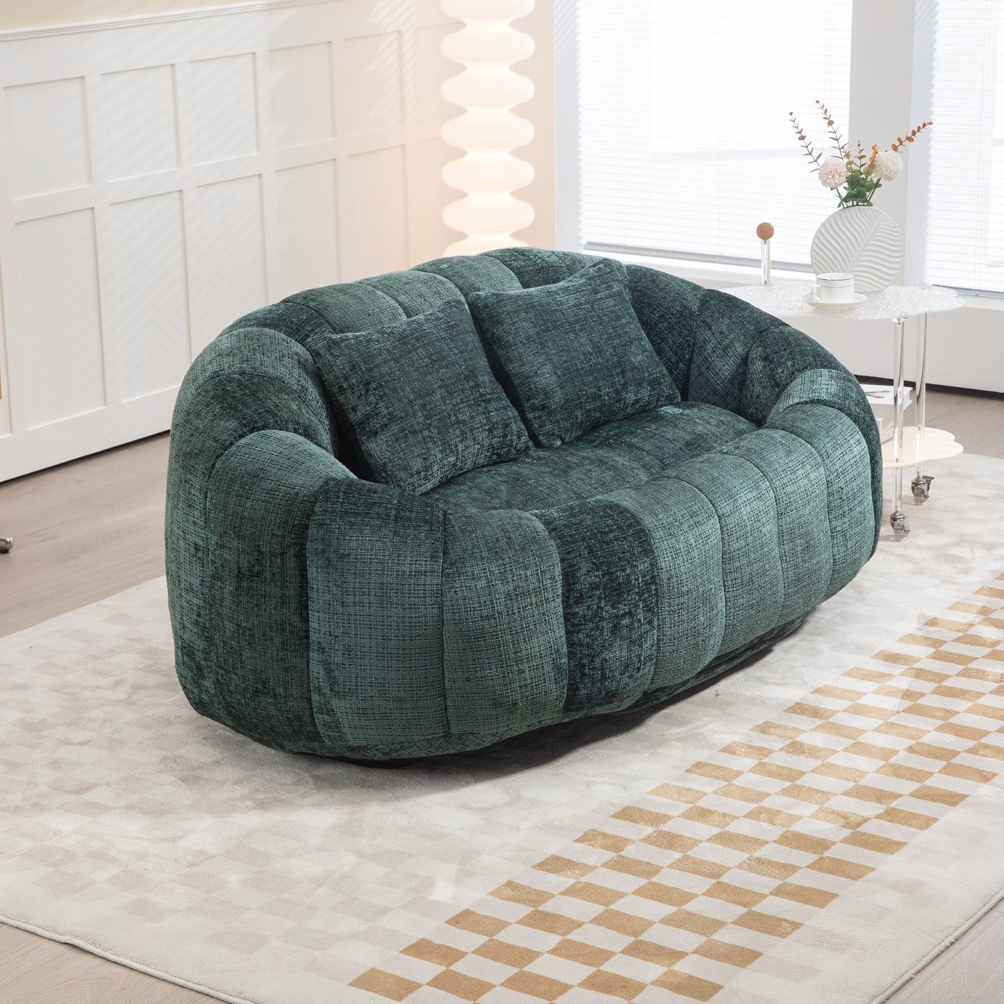 Bean Bag Sofa Lazy Sofa Durable Comfort Lounger High Back Chair For Indoor & Outdoor Use - Emerald
