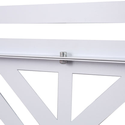 Outdoor & Indoor Privacy Screen Metal Privacy Screen, Freestanding Decorative Privacy Screen For Deck Balcony Patio, Privacy Fence Panels - White