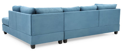 Malone - Sectional - Aqua