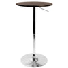 Adjustable Contemporary Bar Table - Brown