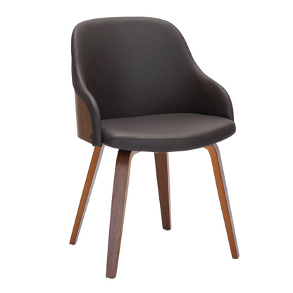 Bacci - Mid-Century Modern Dining / Chair (Set of 2) - Walnut / Brown