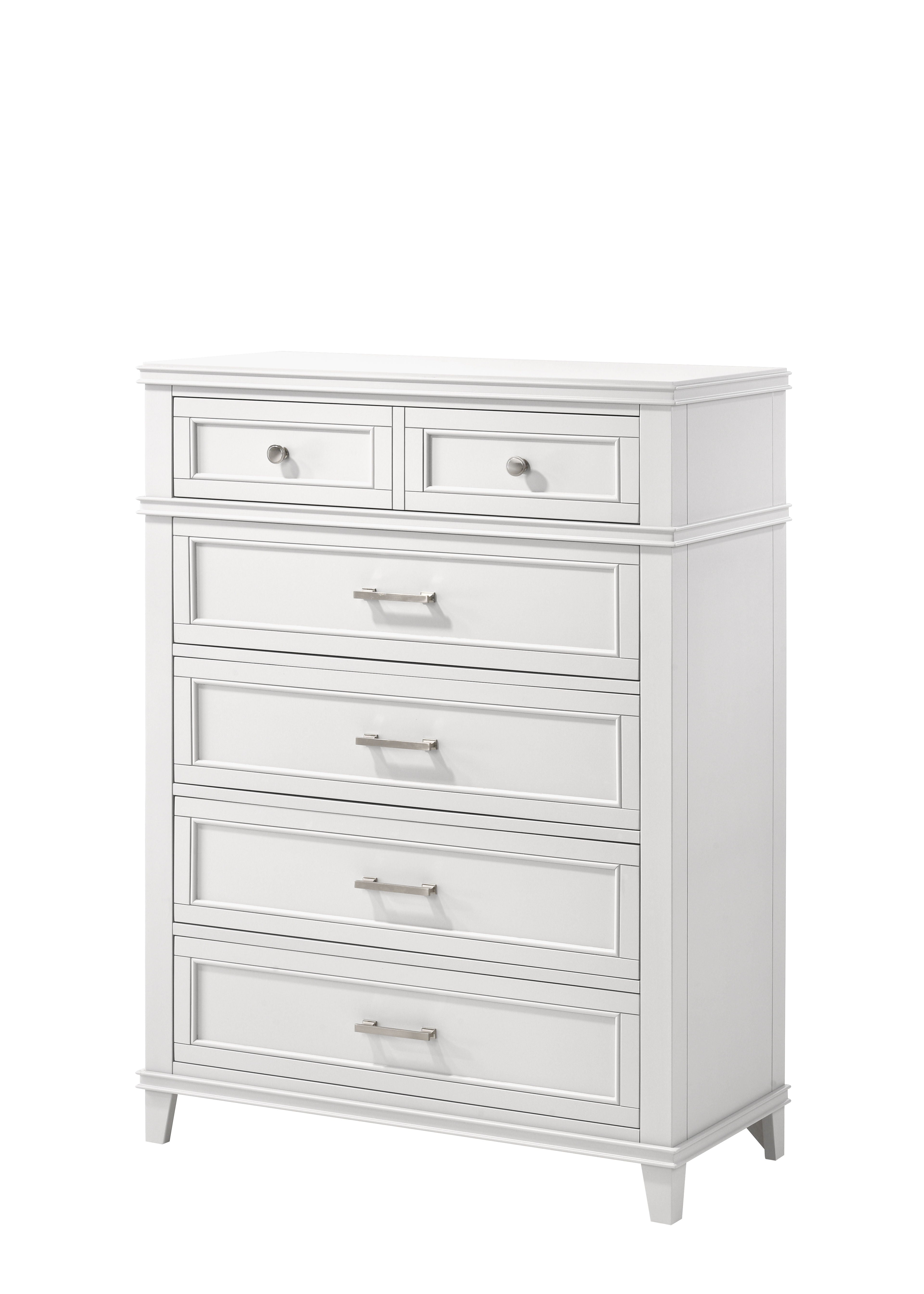 5 Drawer Chest - White