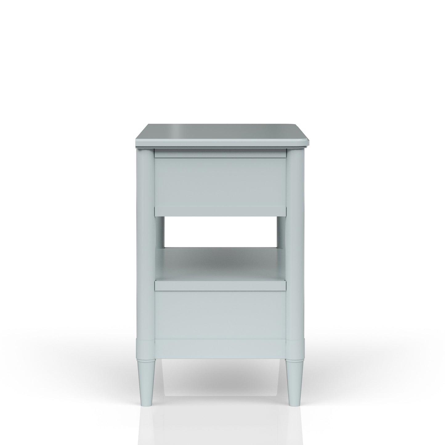 Open Nightstand With 2 Drawers - Light Blue