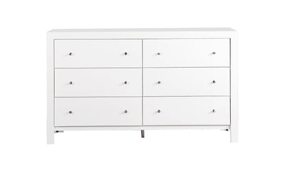 Elegant Transitional Dresser - White