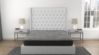 CS Hybrid - 8" Twin Pocket Coil Mattress - Black / Gray