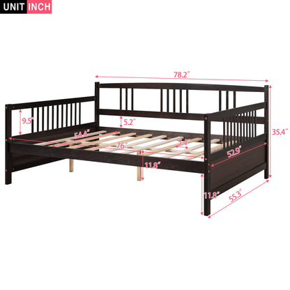 Full Size Daybed With Support Legs - Espresso