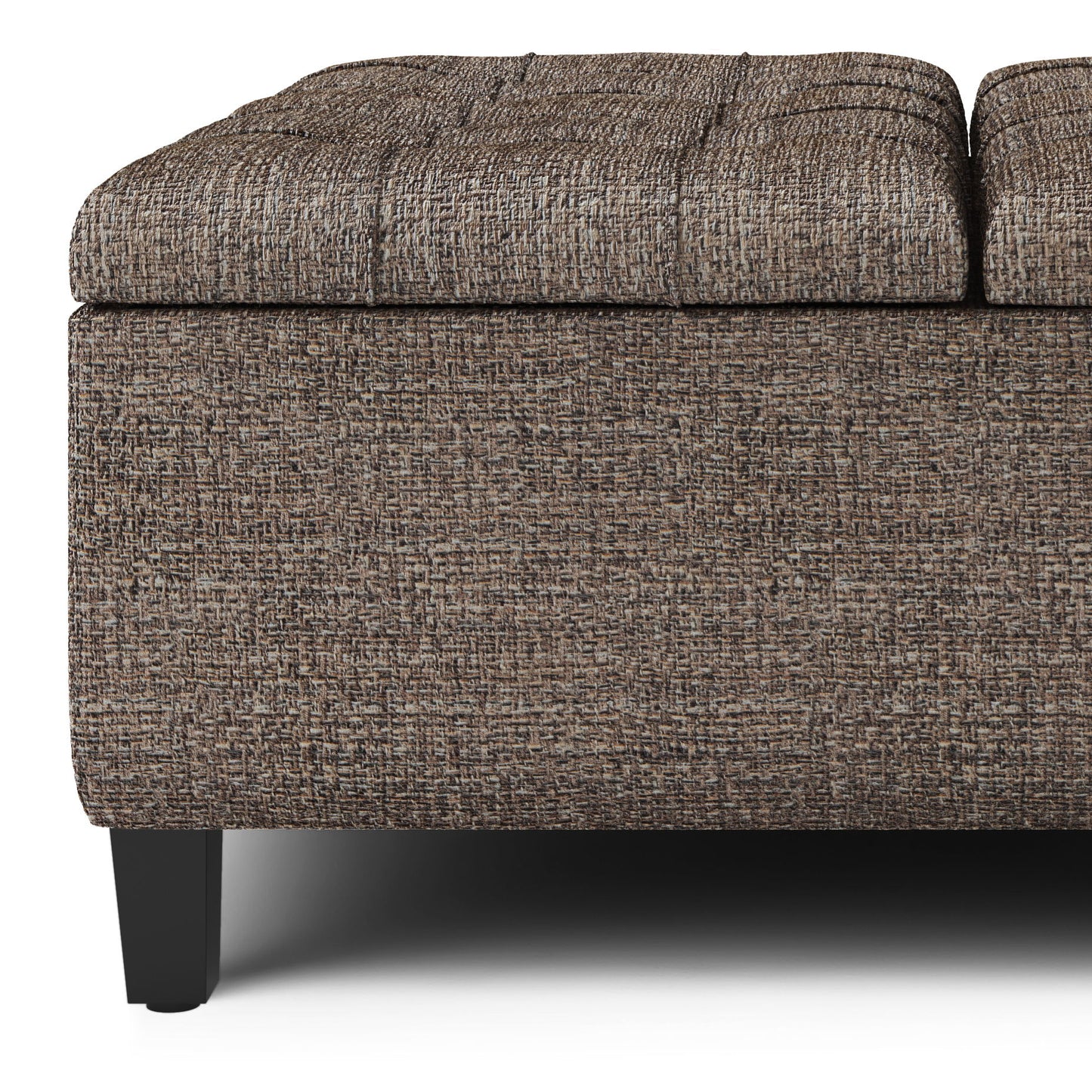 Harrison - Coffee Table Storage Ottoman - Mink Brown