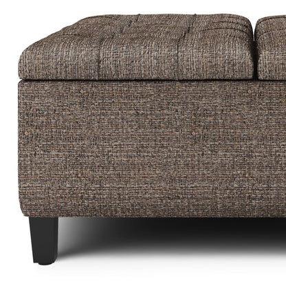 Harrison - Coffee Table Storage Ottoman - Mink Brown