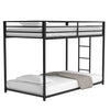 Adam - Twin Over Twin Bunk Bed - Black Metal