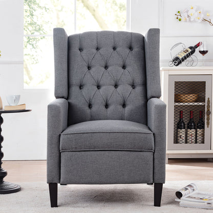 Manual Wing Chair Recliner - Gray