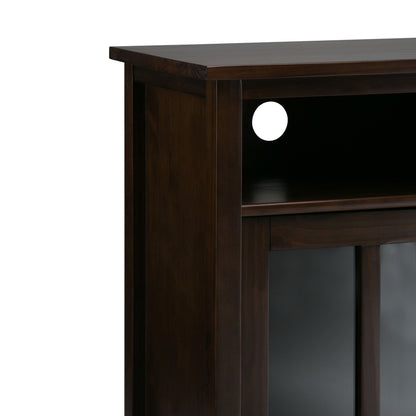 Warm Shaker - Medium Storage Media Cabinet - Tobacco Brown