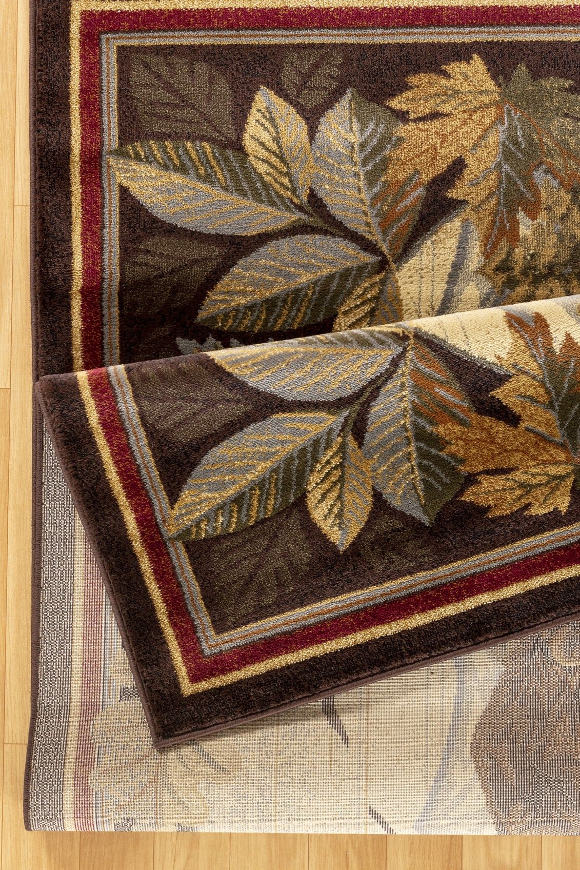 Nature's Nest - 7'10" X 10'3" Lodge Area Rug - Multi, Brown